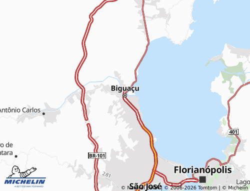 Mapa MICHELIN Biguaçu - ViaMichelin