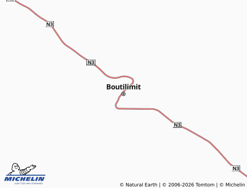MICHELIN Boutilimit map - ViaMichelin