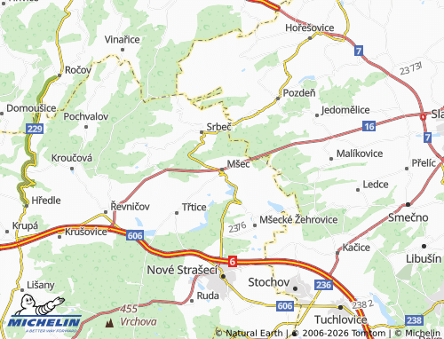 Mappa MICHELIN Mšec - ViaMichelin