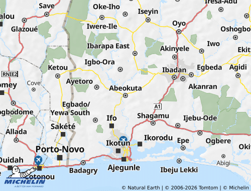 Mappa MICHELIN Ogun - ViaMichelin