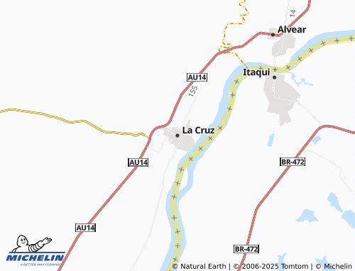 MICHELIN La Cruz map - ViaMichelin