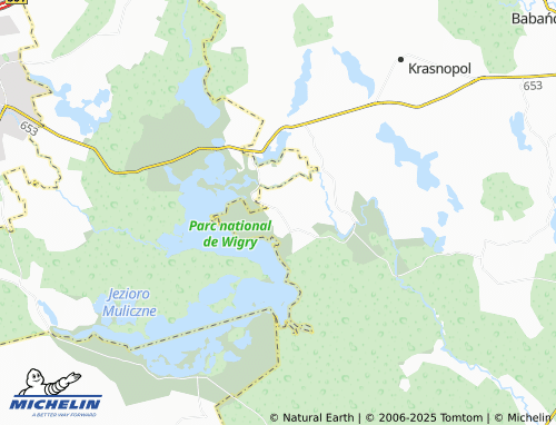 MICHELIN Mikołajewo map - ViaMichelin