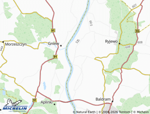 MICHELIN Janowo map - ViaMichelin