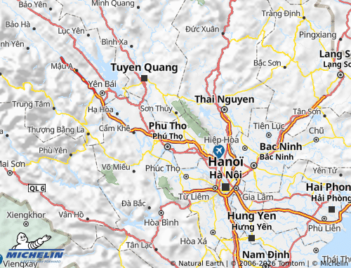 Mappa MICHELIN Lập Thạch - ViaMichelin