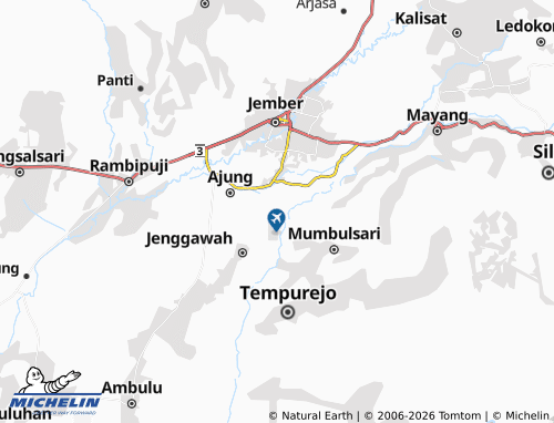 Mapa MICHELIN Wirowongso - ViaMichelin