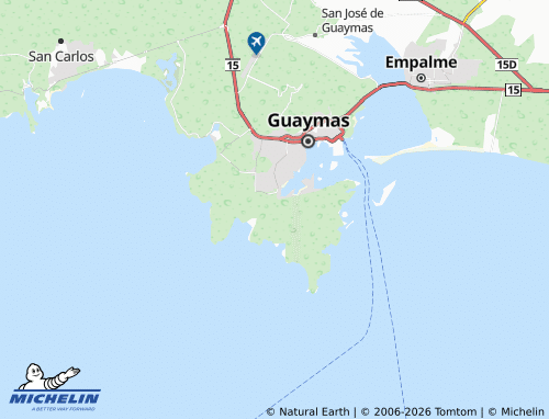 MICHELIN Sahuaripa, Manuel R Bobadilla map - ViaMichelin