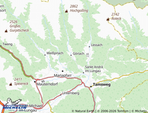 Mappa MICHELIN Vordergöriach - ViaMichelin