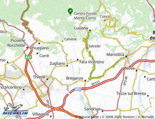 MICHELIN Fara Vicentino map - ViaMichelin