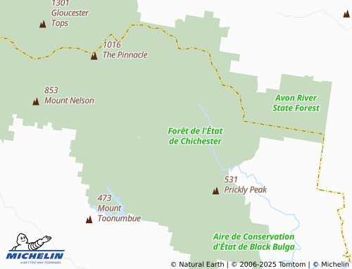 MICHELIN Upper Karuah River map - ViaMichelin