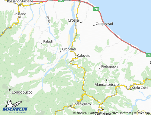 MICHELIN-Landkarte Caloveto - ViaMichelin