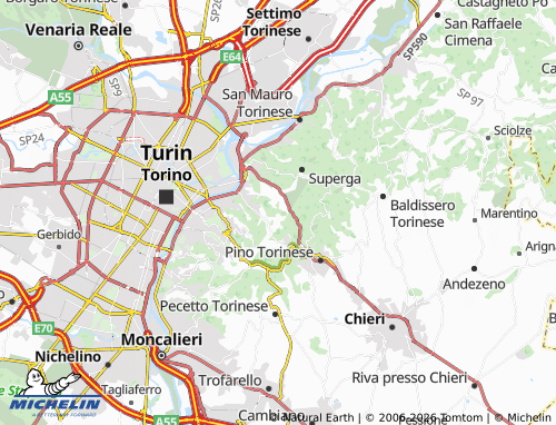 Mapa MICHELIN Mongreno - ViaMichelin