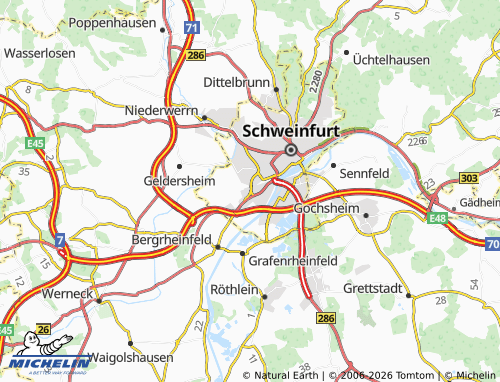 MICHELIN Oberndorf map - ViaMichelin