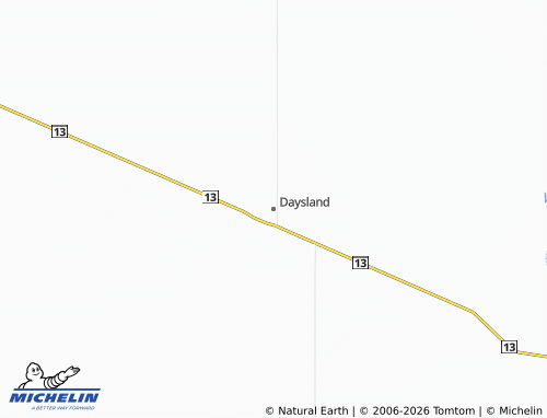 MICHELIN Daysland map - ViaMichelin