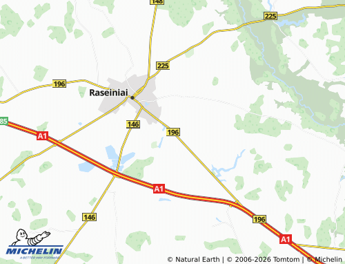 Mapa MICHELIN Norgėlai - ViaMichelin