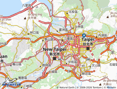 Kaart MICHELIN hou pu - ViaMichelin