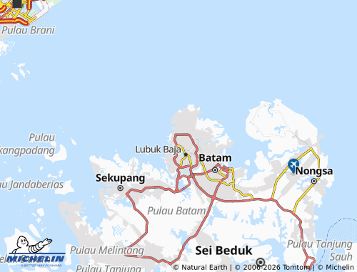 Mapa MICHELIN Batu Ampar - ViaMichelin
