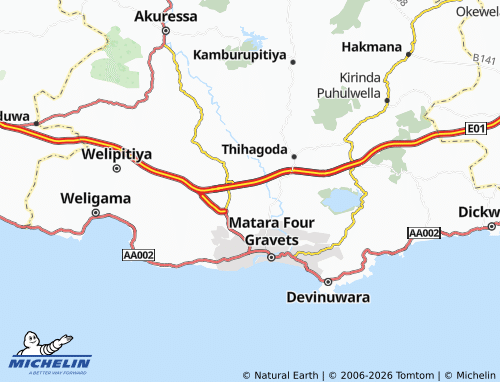 Mappa MICHELIN Watagedara - ViaMichelin