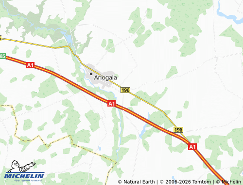 Mapa MICHELIN Gėluva - ViaMichelin