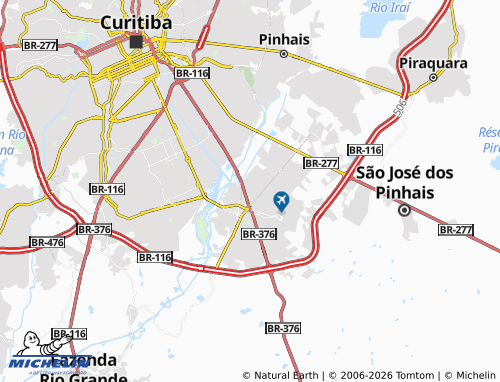 MICHELIN Boneca do Iguaçu map - ViaMichelin