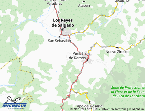 Mapa MICHELIN Corona, Los Pinos - ViaMichelin