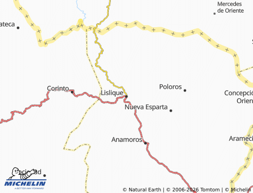 MICHELIN-Landkarte Lislique - ViaMichelin