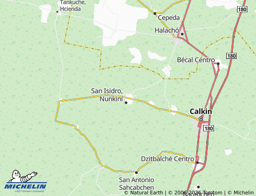 Mappa MICHELIN Nalkiní Centro - ViaMichelin