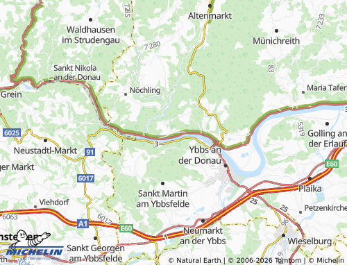 Mapa MICHELIN Weins - ViaMichelin