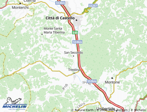 MICHELIN San Secondo map - ViaMichelin