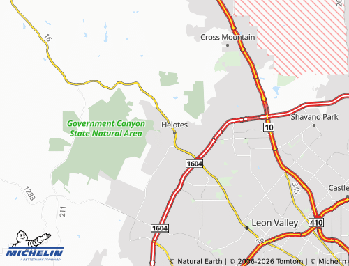 Kaart MICHELIN Helotes - ViaMichelin