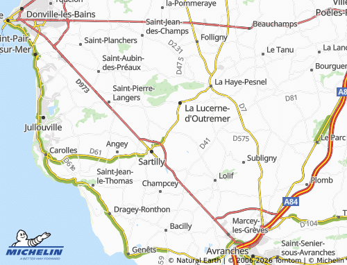 MICHELIN La Rochelle-Normande map - ViaMichelin