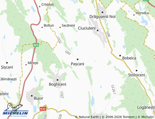 MICHELIN Pașcani map - ViaMichelin