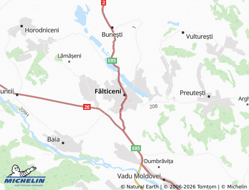 Mappa MICHELIN Fălticeni - ViaMichelin
