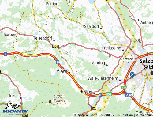 Mapa MICHELIN Steinhögl - ViaMichelin