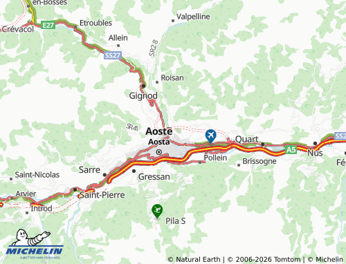 Carte MICHELIN Arsin - ViaMichelin