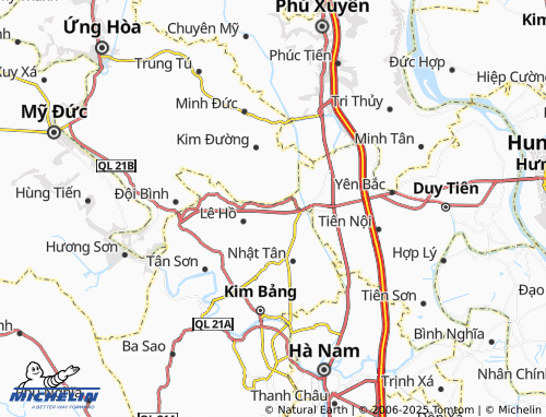 MICHELIN Đại Cương map - ViaMichelin