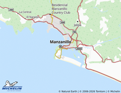 MICHELIN-Landkarte Manzanillo - ViaMichelin