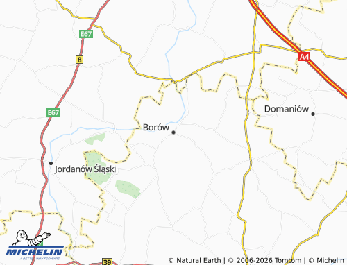 Mapa MICHELIN Borów - ViaMichelin