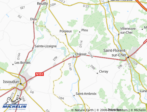 Mappa MICHELIN Chârost - ViaMichelin