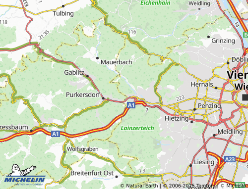 Carte MICHELIN Penzing - ViaMichelin