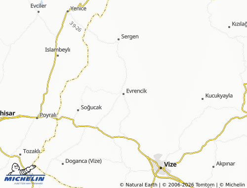 MICHELIN Evrencik map - ViaMichelin