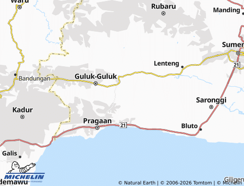 Carte MICHELIN Bataal Timur - ViaMichelin