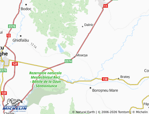 Mapa MICHELIN Moacșa - ViaMichelin