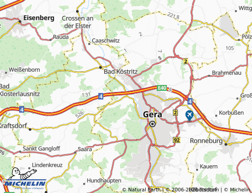 MICHELIN Thieschitz map - ViaMichelin