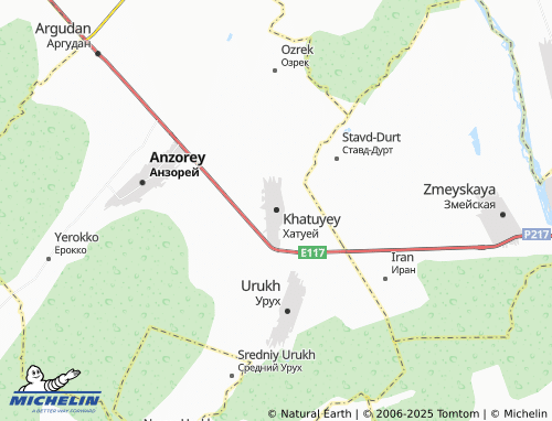 MICHELIN Khatuyey map - ViaMichelin