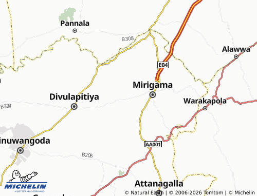 Mappa MICHELIN Kithulwala Ihala - ViaMichelin