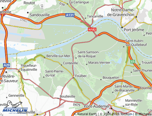 MICHELIN Saint-Samson-de-la-Roque map - ViaMichelin