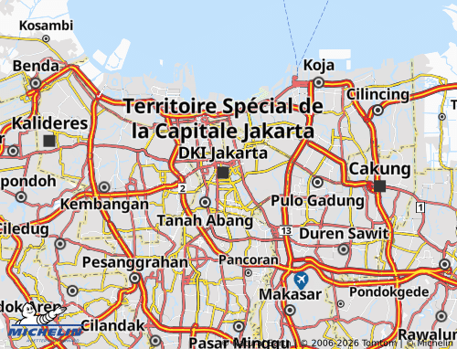 Mapa MICHELIN Gambir - ViaMichelin