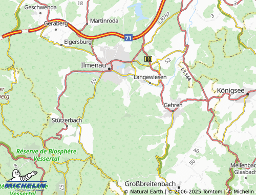 Mapa MICHELIN Oehrenstock - ViaMichelin