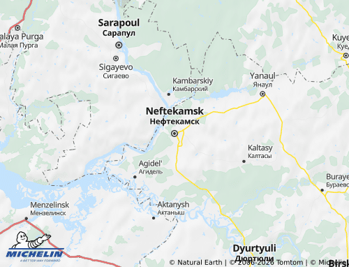 MICHELIN-Landkarte Neftekamsk - ViaMichelin