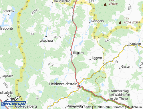 MICHELIN Eisgarn map - ViaMichelin